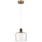 Access Lighting Port Nine Chardonnay, Chardonnay LED Pendant, Antique Brushed Brass Finish, Seeded Glass 63141LEDD-ABB/SDG - alternate 1